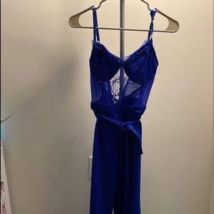 Blue jumpsuit